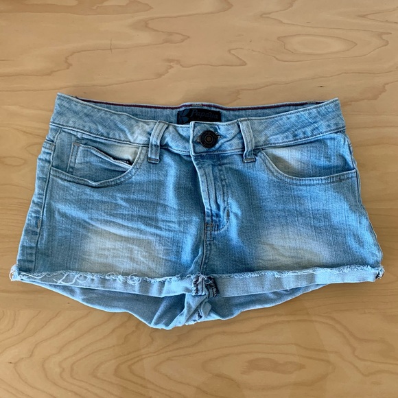 Low-Rise Jean Shorts - Picture 1 of 2